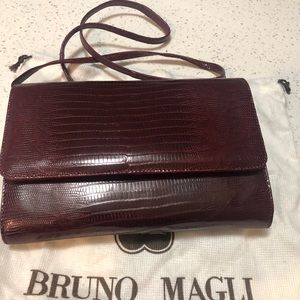 Bruno Magli vintage handbag crocodile